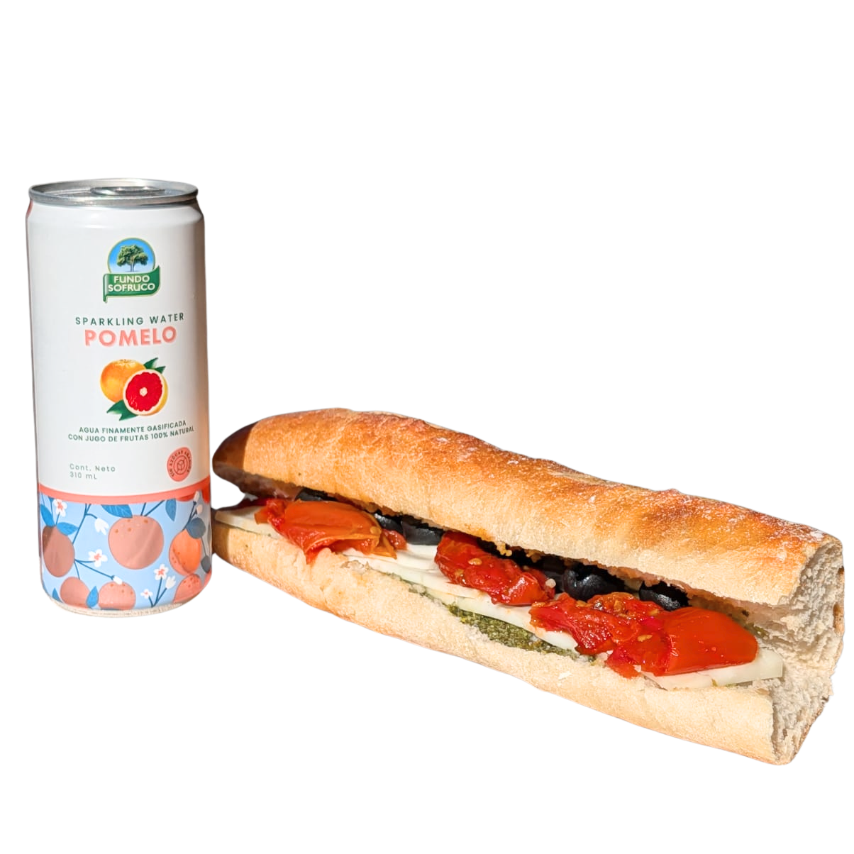 Sandwich Capri 25 cm + Sofruco de Pomelo